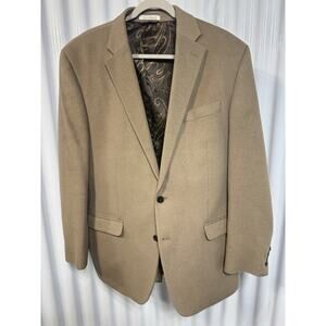 Ralph Lauren Men’s Camel Silk-Cashmere-Wool Sport Coat Jacket Sz 44L ($450 Coat)